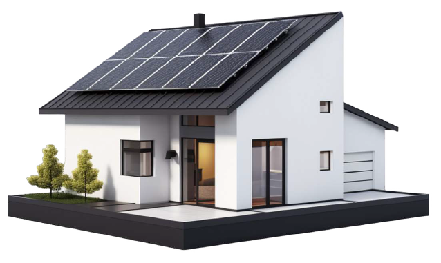 Solar-powered home with Luminey energy systems